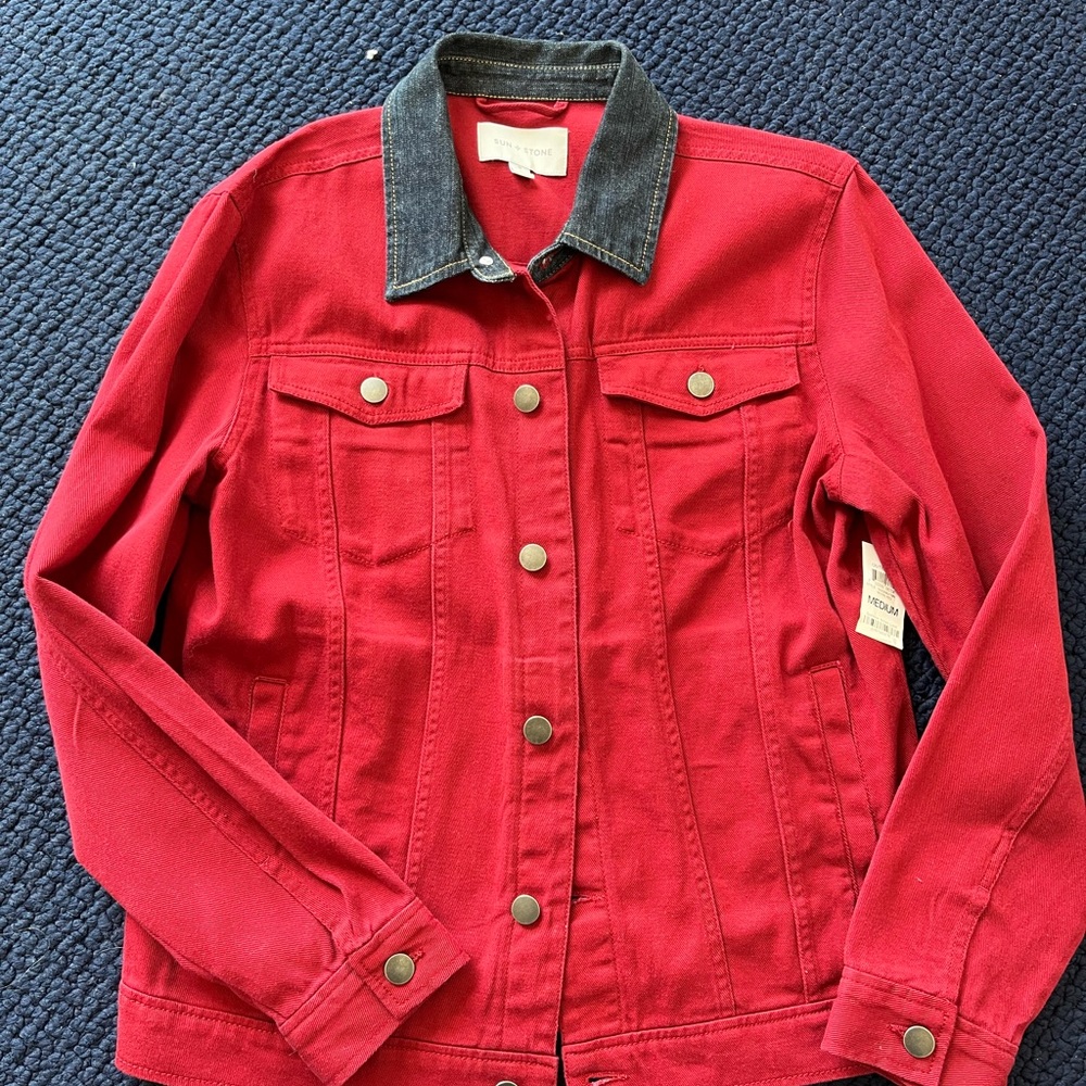 Men’s jeans Jacket,Sun and Stone Medium New